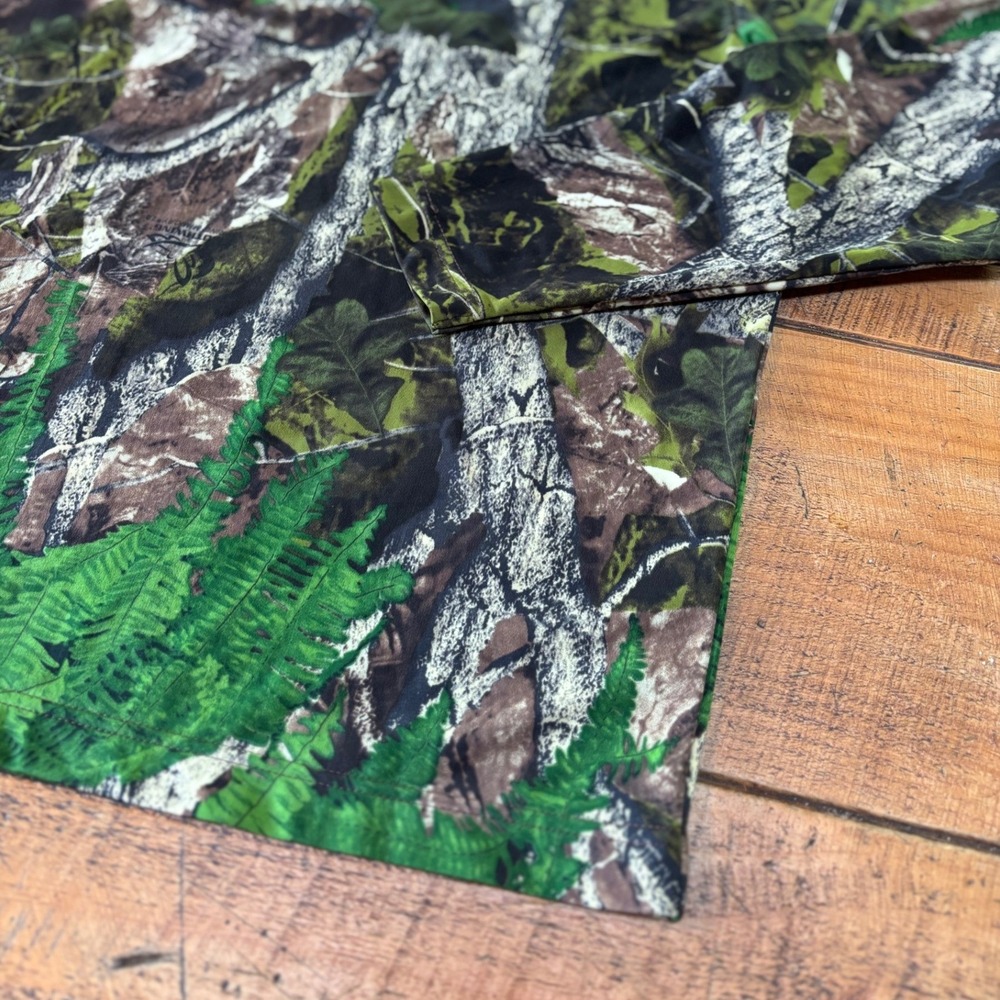 Mothwing Mens Green Brown Camo Long Sleeve Mock Neck Thermal Hunting Gear XL - Picture 2 of 8